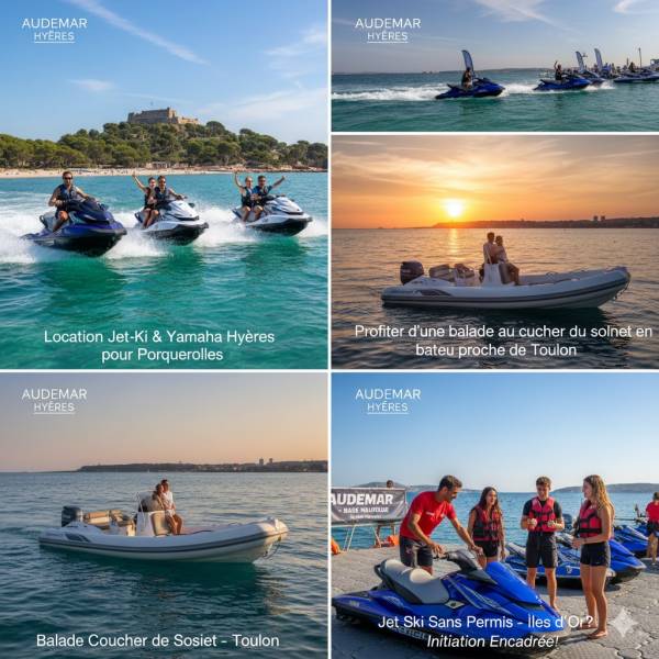 Participer à une randonnée jet ski sans permis avec un moniteur diplômé